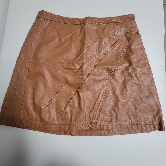 Free People Fale Out Faux Wrap Mini Skirt Size Small. - Picture 3 of 14